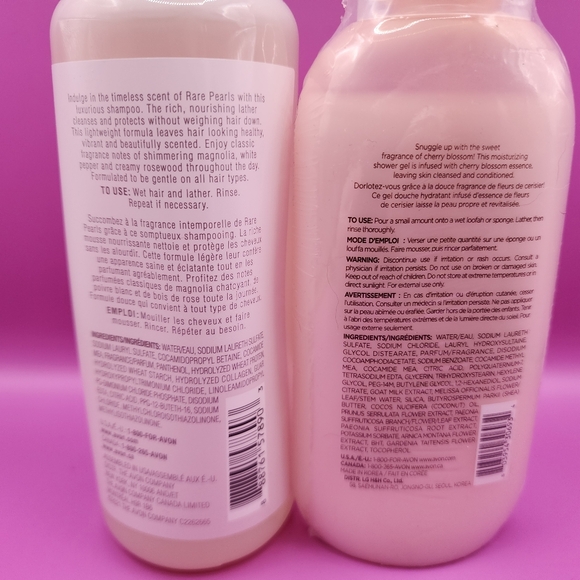 Avon Senses Shower Gel & Rare Pearls Shampoo - New Sealed - Picture 4 of 7